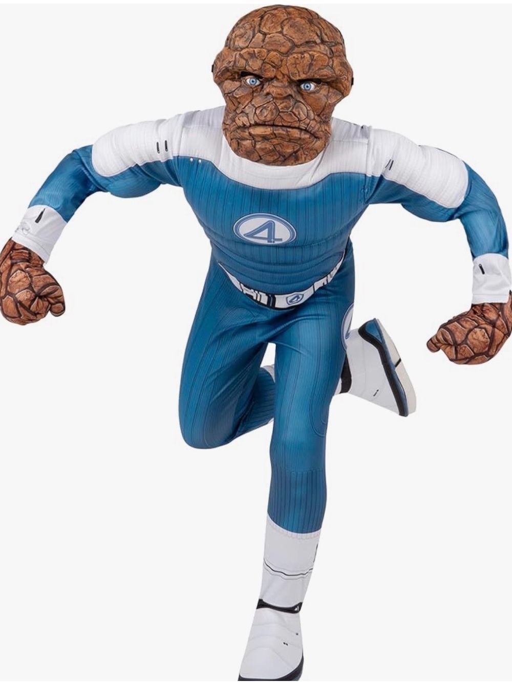 Fantastic Four The Thing Kids Blue Costume with Mask Sz 6/7